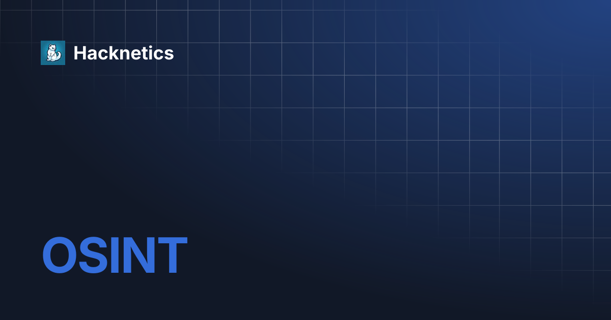 osint-hacknetics